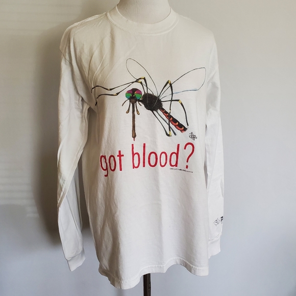 Unknown Other - 1999 'Got Blood' Graphic Long Sleeved Tee size S